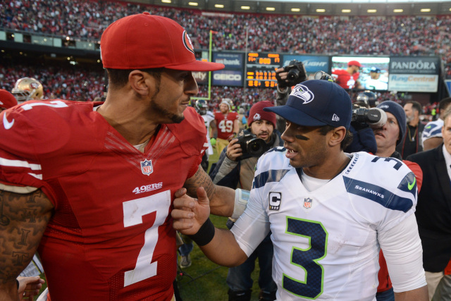 Os dois jovens QBs prometem grande duelo em Seatle. FOTO: NFL