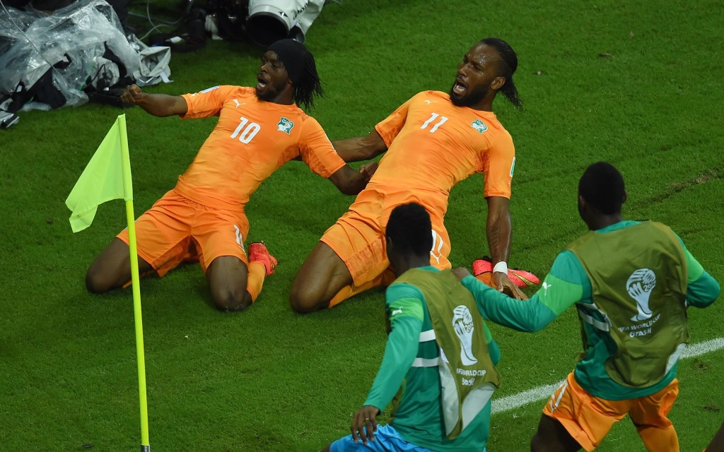 Drogba entra e resolve o jogo contra o Japão. FOTO: FIFA
