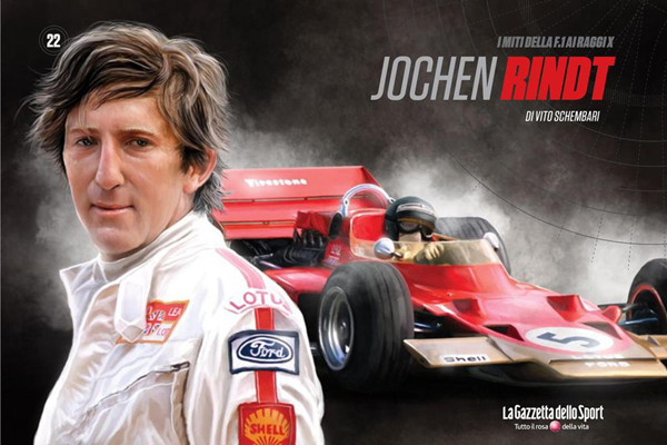 Jochen Rindt: até hoje o único campeão póstumo da história da Fórmula 1. FOTO: bookrepublic.it