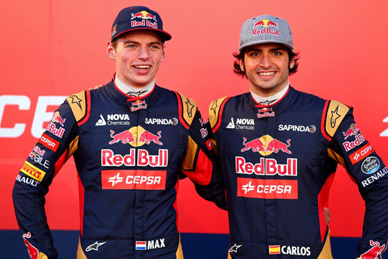 Os novatos Verstappen e Sainz Jr. conduzirão a STR em 2015. FOTO: www.diariomotorsport.com.br. 