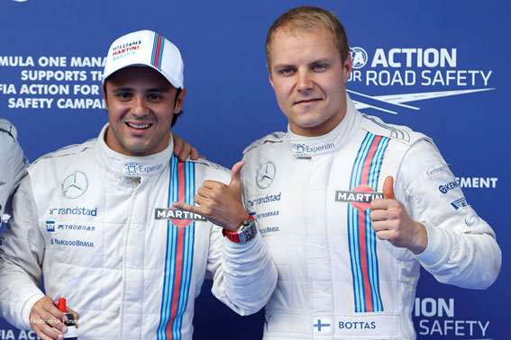 Massa e Bottas tentarão em 2015 reconduzir a Willians no caminho das vitórias. FOTO: www.f1fanatic.co.uk. 