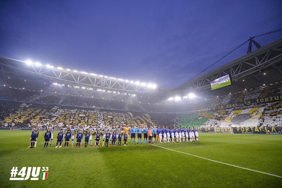 Festa no Juventus Stadium para a primeira partida da semi. FOTO: Juventus