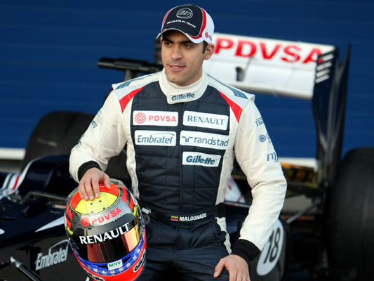 Pastor Maldonado e sua Williams na temporada de 2012 da Fórmula 1. FOTO: www.skysports.com