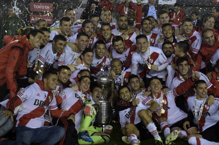 River Plate campeão da América. AFP / Juan Mabromata