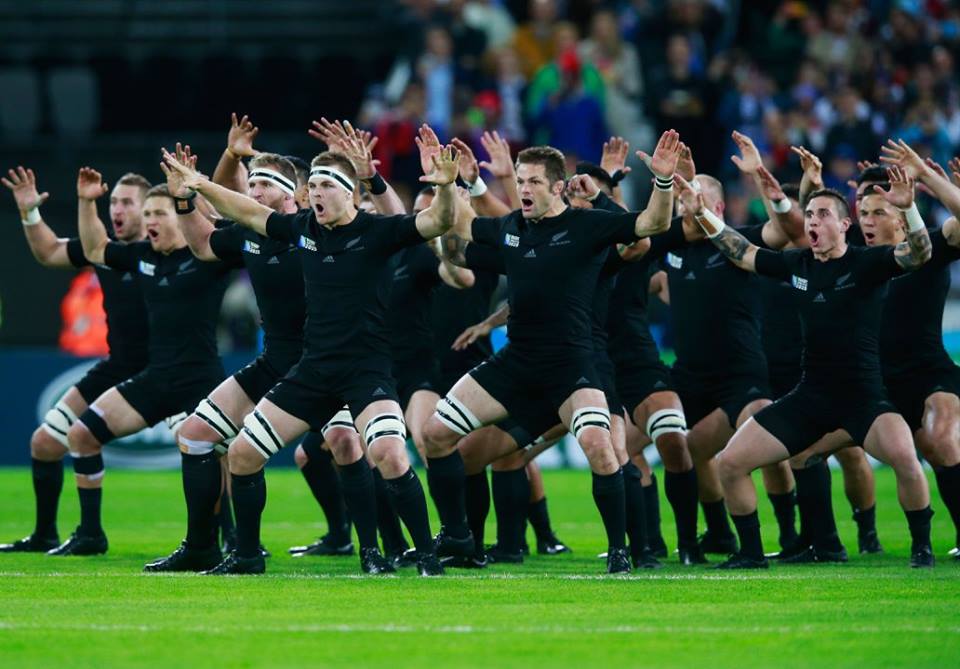 O tradicional Haka dos All Blacks é talvez a maior tradição do rúgbi mundial. FOTO: Rugby World Cup