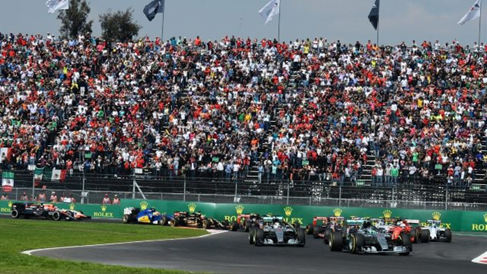 Largada do GP do México de Fórmula 1 de 2015. FOTO: formula1.com