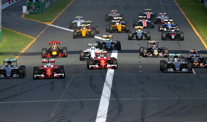 Largada do GP da Austrália. FOTO: Getty Images.