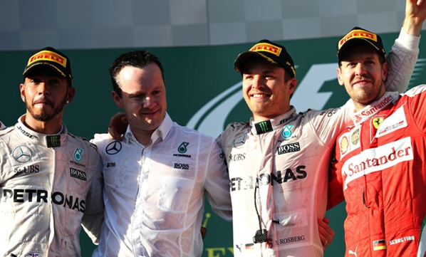 Rosberg venceu a primeira na temporada e começa a pressionar Lewis Hamilton. FOTO: Getty Images.