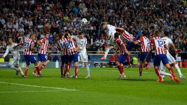 O gol salvador de Ramos na final de Lisboa. FOTO: Getty Images