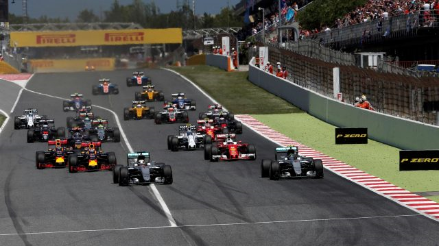 Largada do GP da Espanha. FOTO: formula1.com