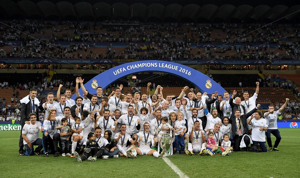 Real Madrid campeão da Champions. FOTO: UEFA