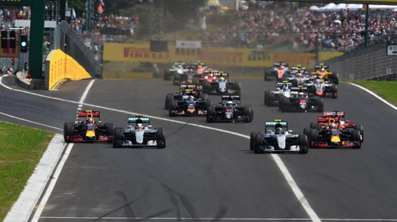 Largada do GP da Hungria. FOTO: formula1.com