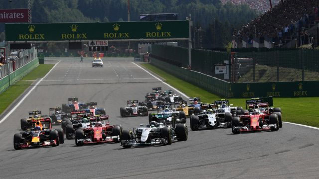 Largada do GP da Bélgica. FOTO: formula1.com