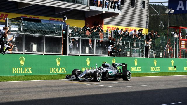 Nico Rosberg vence o GP da Bélgica de 2016. FOTO: formula1.com