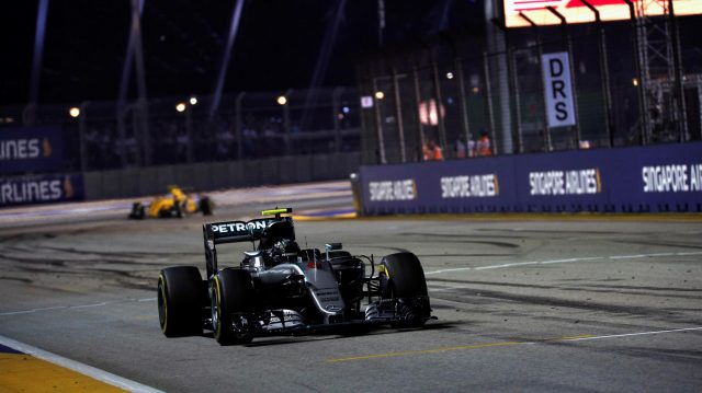Nico Rosberg vence o GP de Cingapura de 2016. FOTO: formula1.com