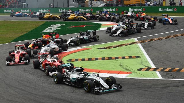 Largada do GP da Itália. FOTO: formula1.com