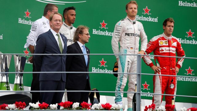 Nico Rosberg vence do GP da Itália, com Lewis Hamilton em segundo e Sebastian Vettel em terceiro. FOTO: formula1.com