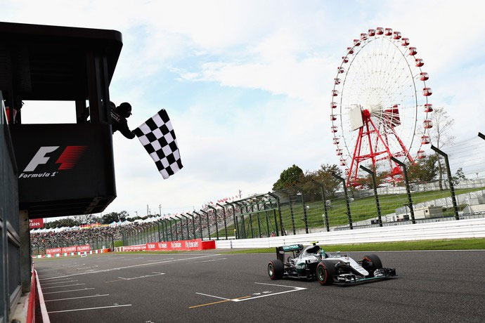 Nico Rosberg vence o GP do Japão de 2016. FOTO: Getty Images
