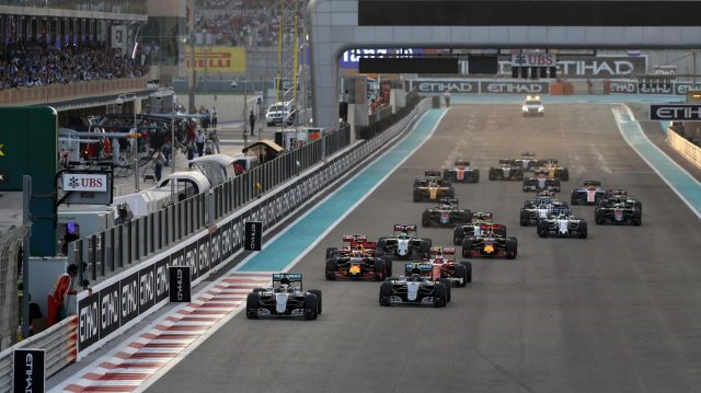 Largada do GP de Abu Dhabi. FOTO: formula1.com