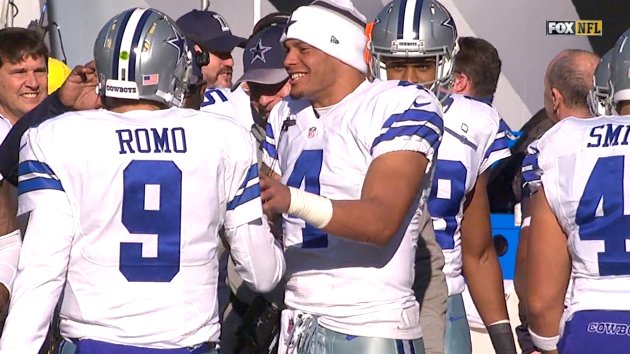 Sem Romo, os Cowboys viram Prescott brilhar. FOOT: NFL