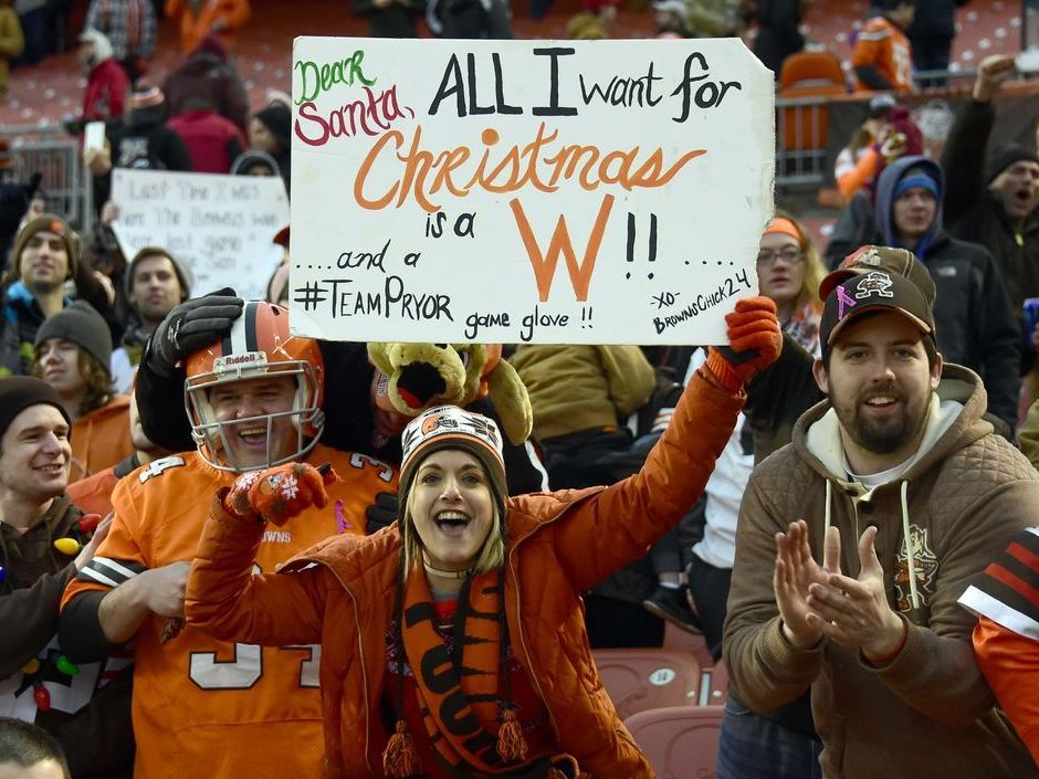 O milagre de Natal dos Browns. FOTO: NFL