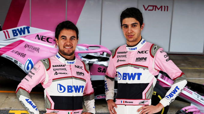 Pérez e Ocon tentarão conquistar a primeira vitória para Force India em 2018. 